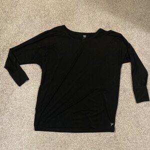 Old Navy black Long Sleeve active wear Shirt